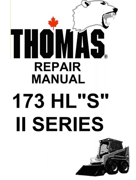 thomas 173 skid steer repair manual|tomoos133.